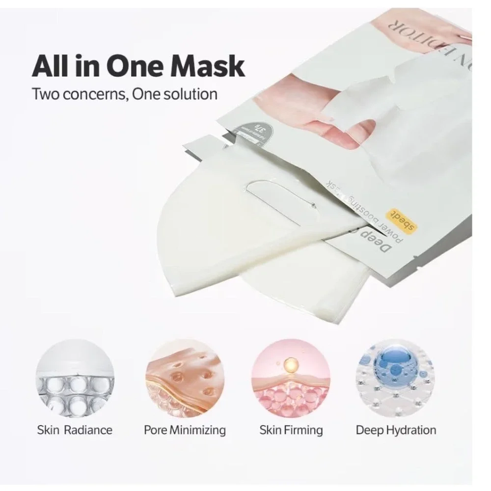 SUNGBOON EDITOR Deep Collagen Power Boosting Mask Skincare Pore Refining 4pk